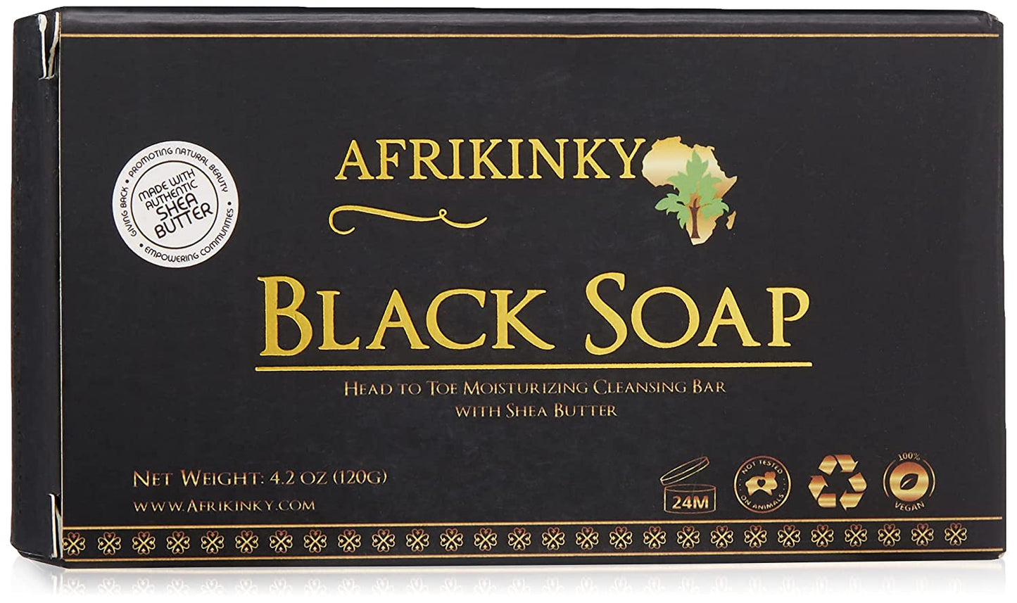 Afrikiinky Black soap is for all skin types
