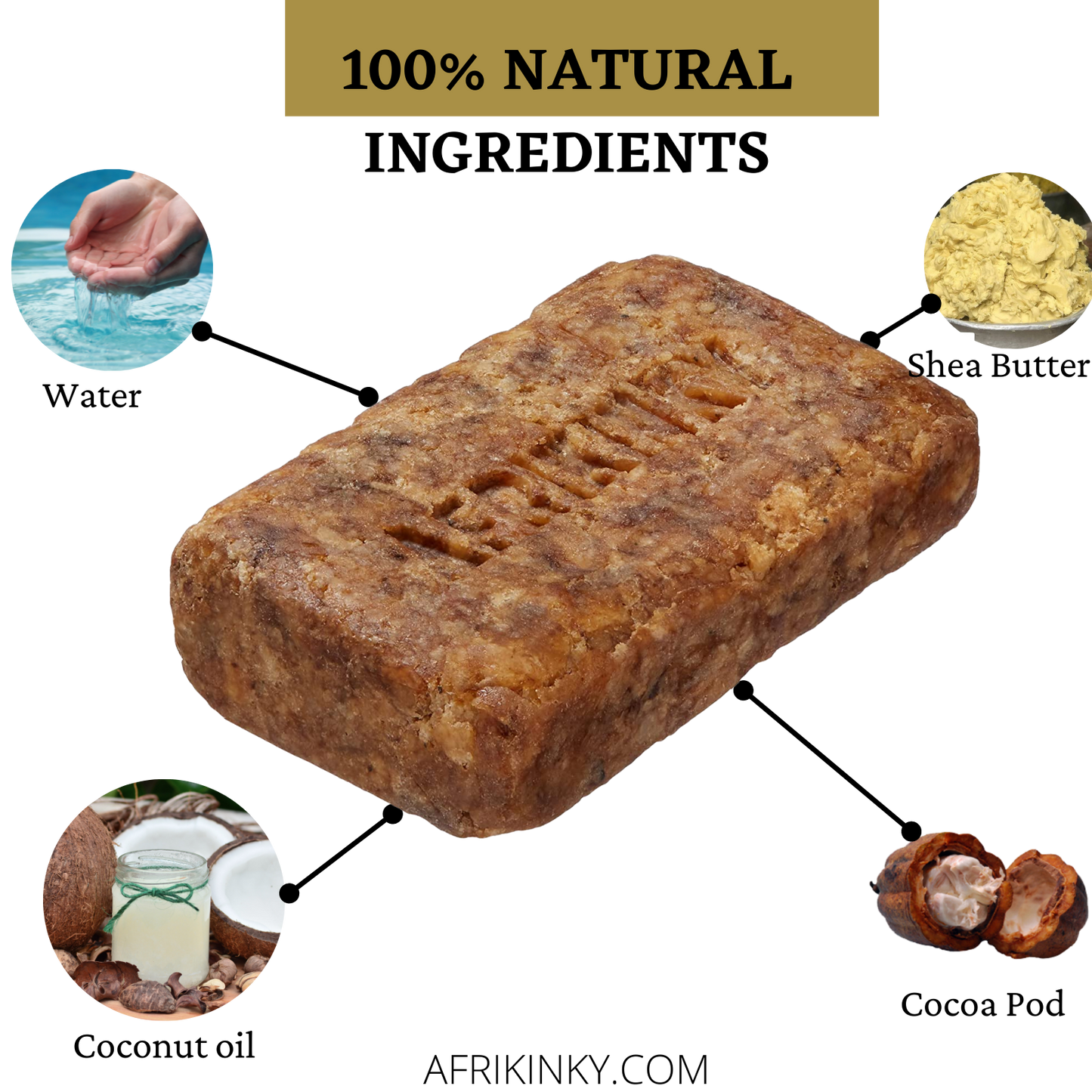 Afrikinky Black Soap Bar